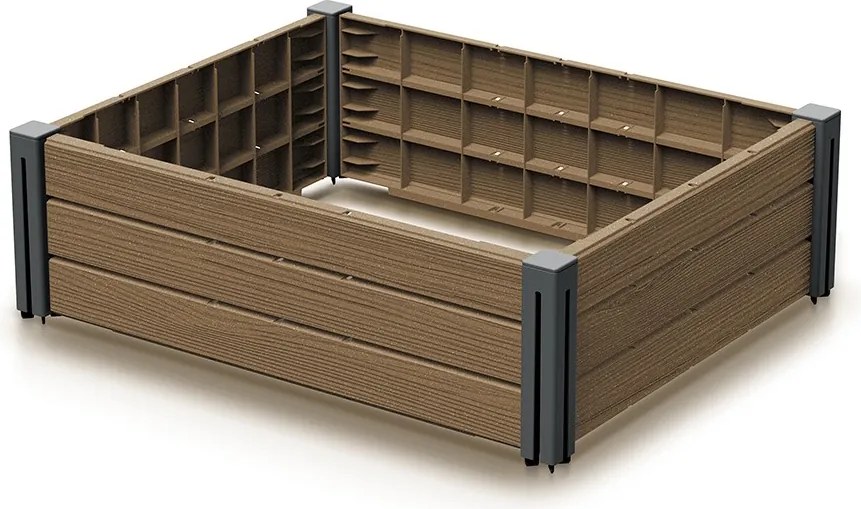 Vyvýšený záhon Bas Planty 75,6 cm hnědý