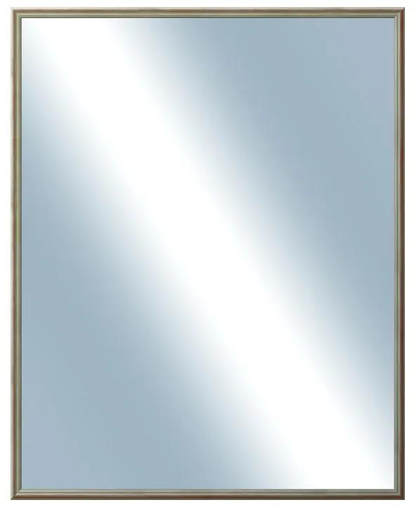 DANTIK - Zrkadlo v rámu, rozmer s rámom 80x100 cm z lišty Y-ka červená linka (3130)