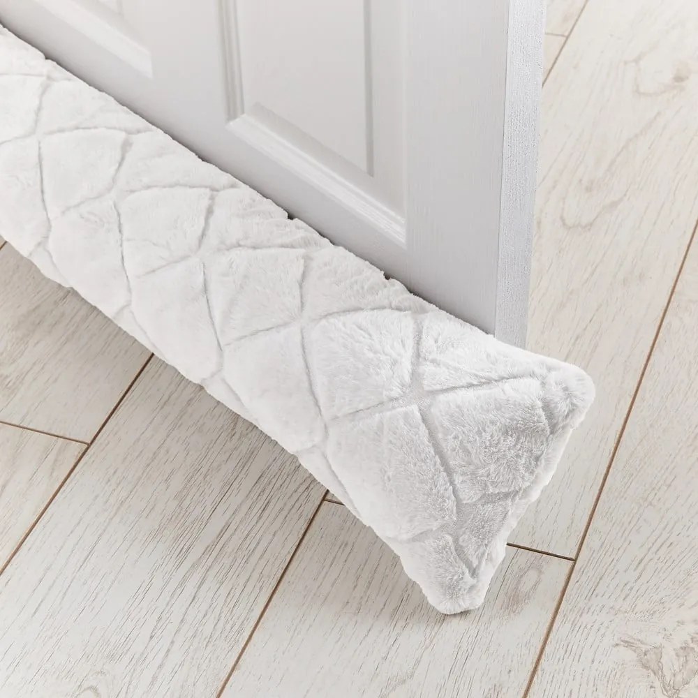 Biela ochrana proti prievanu 20x90 cm Cosy Diamond – Catherine Lansfield