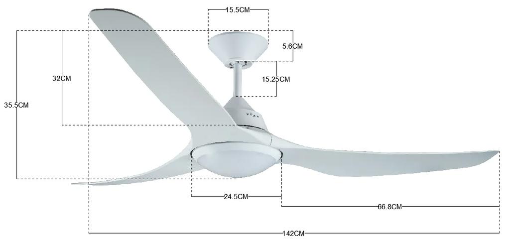 Stropný ventilátor Lucci Air Mariner 142 cm 213096