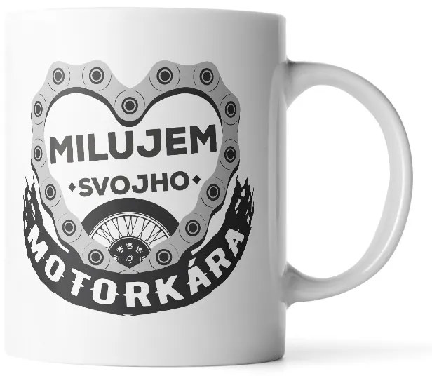 Sablio Hrnek Miluji svého motorkáře - 890 ml - XXL