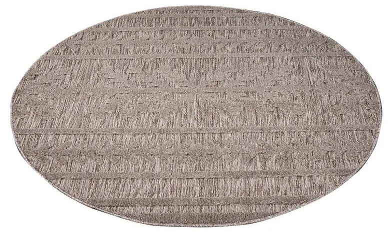 Dekorstudio Okrúhly terasový koberec SANTORINI - 411 hnedý Priemer koberca: 120cm