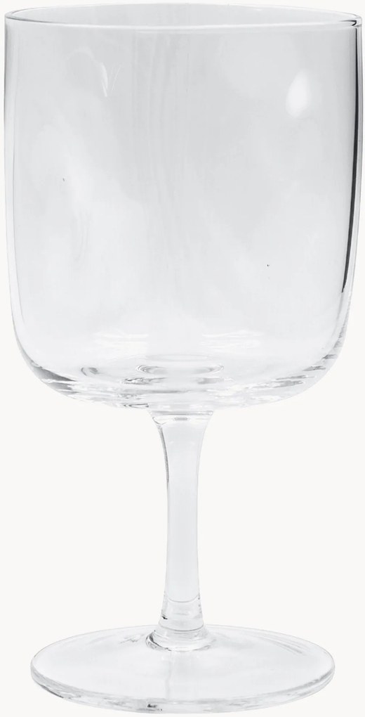 Ručne fúkané poháre na víno Sand, 4 ks