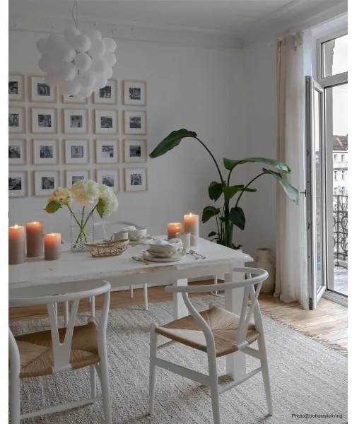 ByRydens 4200440-5002 - Luster na lanku GROSS 8xG9/4W/230V biela