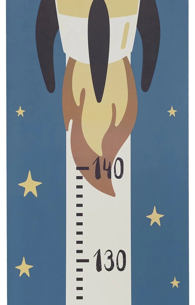 Detský meter na stenu Space, 20x140 cm, viacfarebná