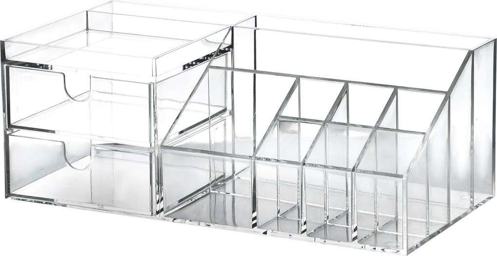 Kozmetický organizér BEA 24x9x12 cm číry