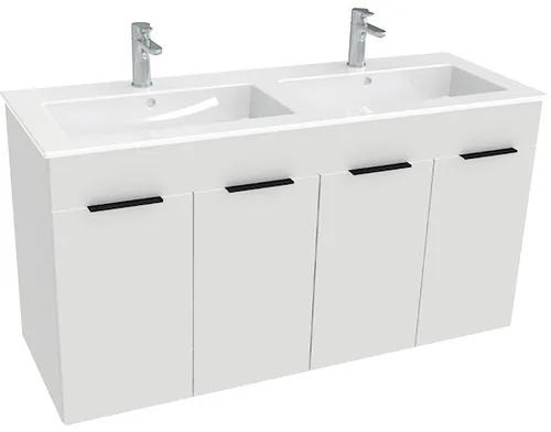 Kúpeľňová skrinka s umývadlom Jika CUBE biela 1180 x 441 x 622 mm