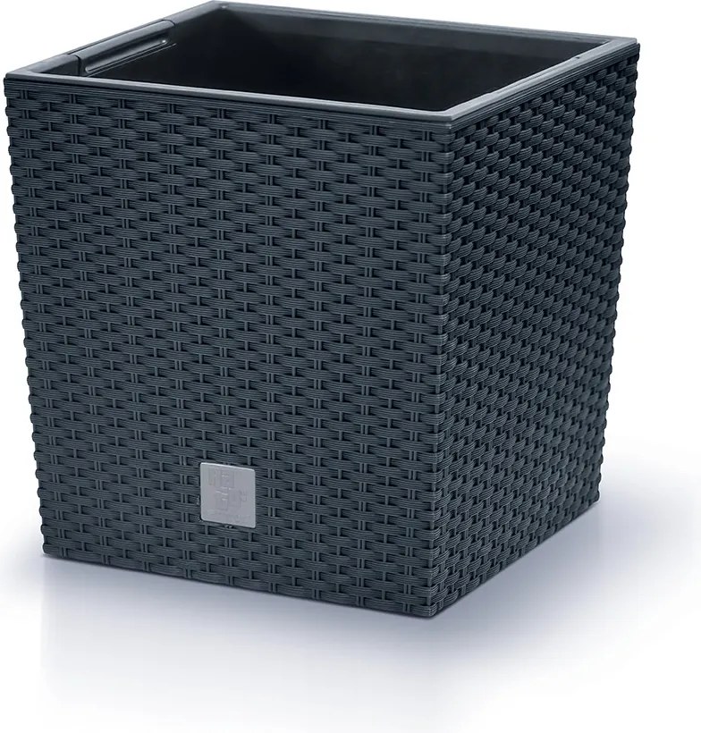 Kvetináč Rato Flat tmavo šedý