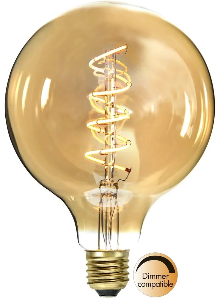 Teplá biela filamentová stmievateľná žiarovka E27, 3 W Spiral Filament – Star Trading