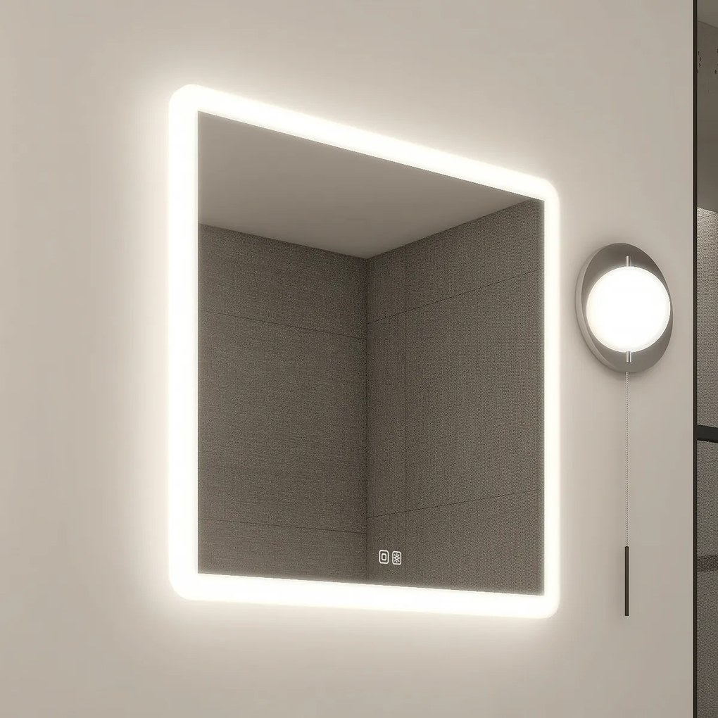 Nimco LED zrkadlo 600x600 s dvoma dotykovými senzormi - ZP 19066VX