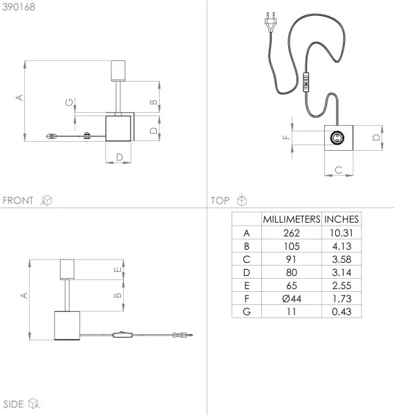 Eglo 390168 - Stolná lampa CARMITA 1xE27/40W/230V zlatá/čierny mramor