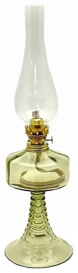 Petrolejová lampa PETRA 42 cm lesná zelená