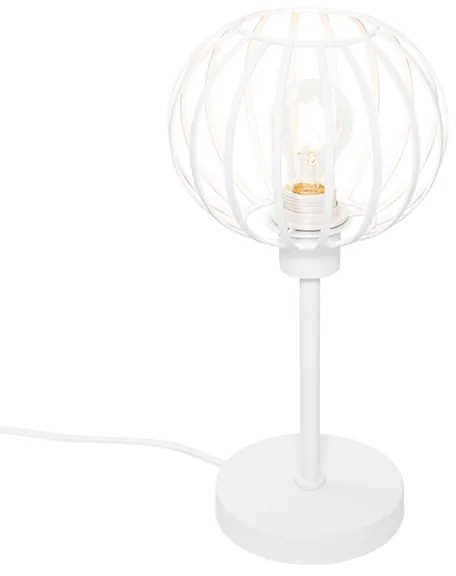 Dizajnová stolná lampa biela - Johanna