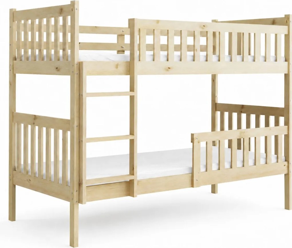 Poschodová posteľ KUBO 200x90 borovica (bez zásuvky)