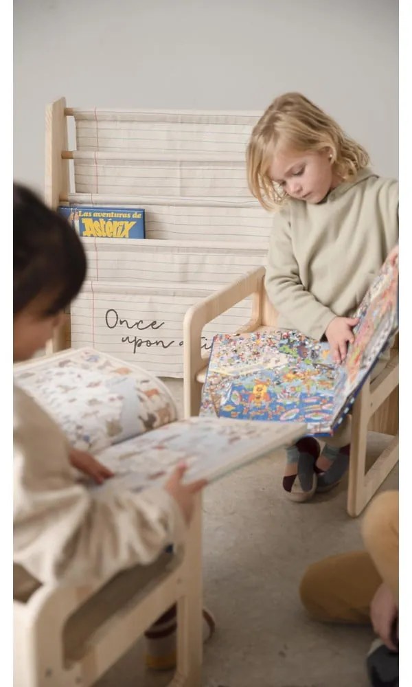 Detské stoličky z borovicového dreva v sade 2 ks Montessori – Little Nice Things