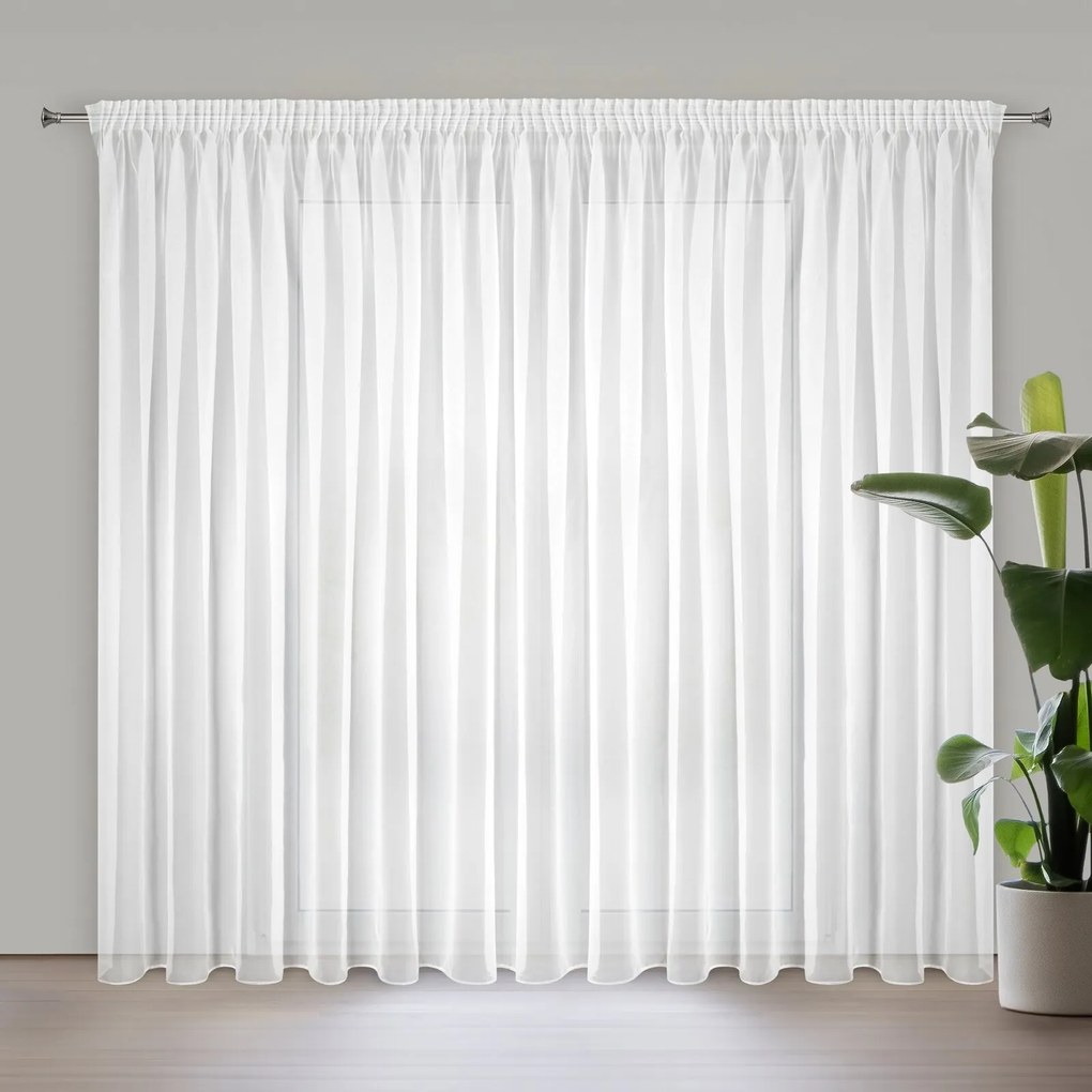 ZÁCLONA NA PÁSKE LUCY 300 CM X 250 CM BIELA