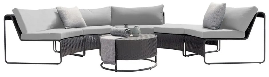 Sivý záhradný lounge set pre 5 Rindal - Bonami Selection
