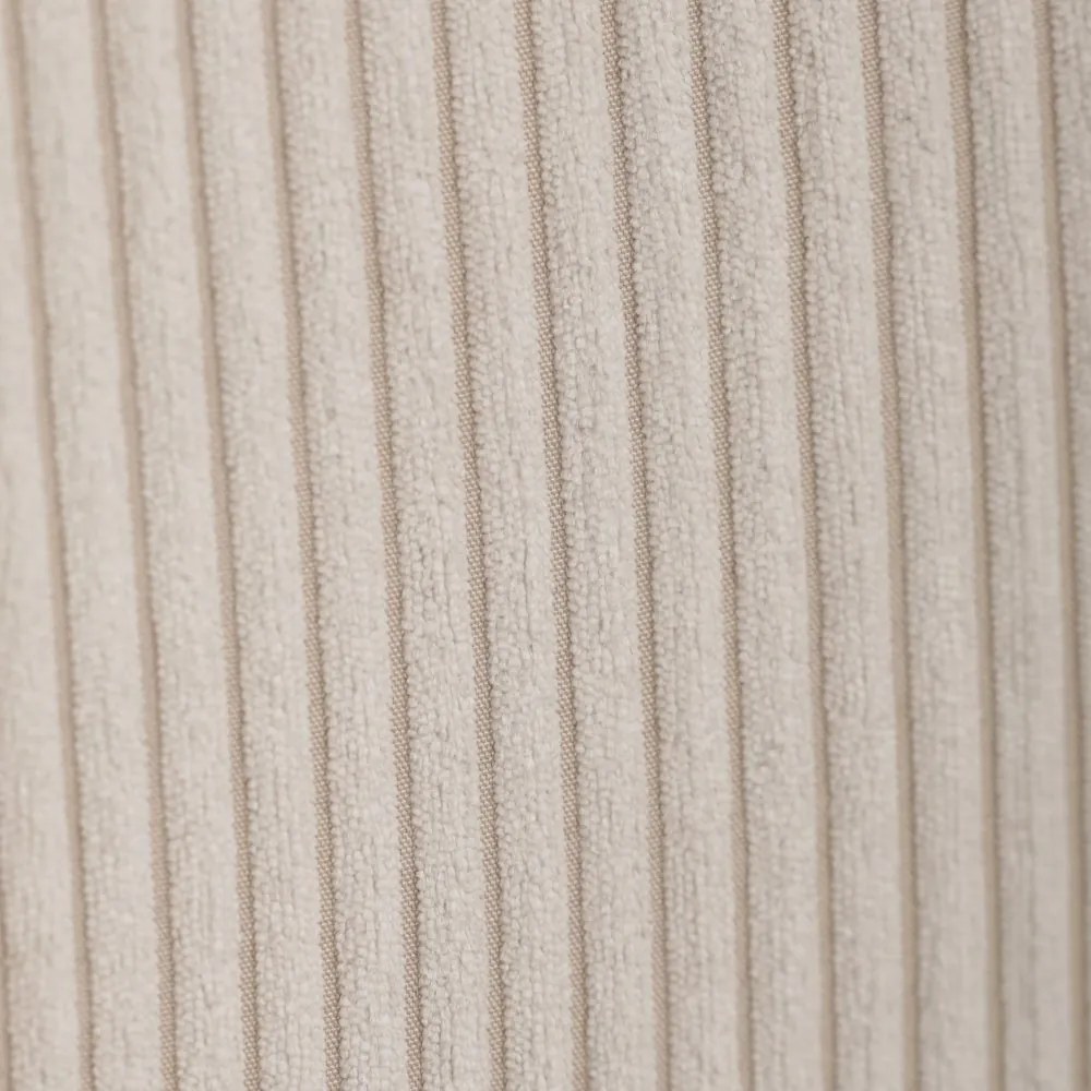 Relaxačné kreslo ušiak s taburetom ROYAL — kov, menčester, béžová