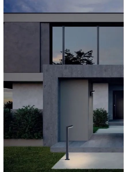 Redo 90510 - LED Vonkajšie nástenné svietidlo WOODY LED/10W/230V IP54 antracit