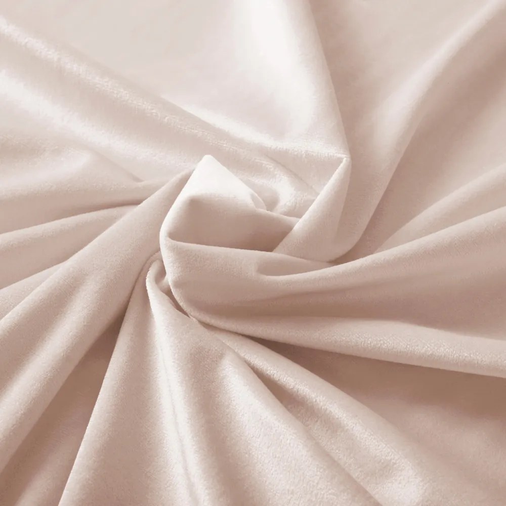 Biante Zamatový behúň na stôl Velvet Prémium SVP-020 Béžový 45x120 cm