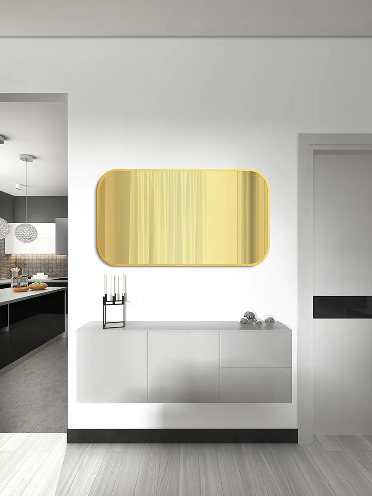 Zrkadlo Mirel SLIM Gold - gold glass Rozmer zrkadla: 50 x 130 cm