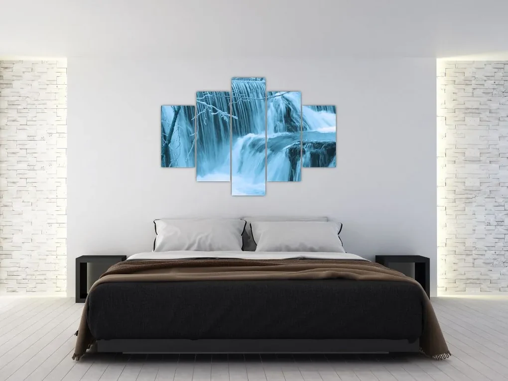 Obraz - ľadové vodopády (150x105 cm)