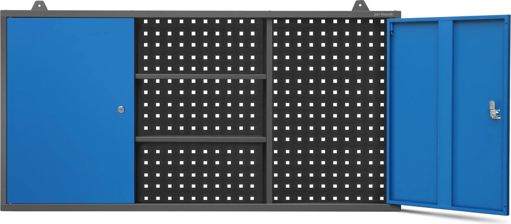 Visiaca dielenská skrinka v antracitovo-modrej farbe, 1200x600x200 mm: BEN