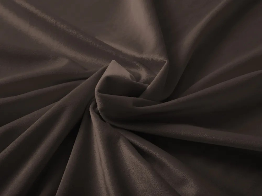 Biante Veľký zamatový štvorcový obrus Velvet Prémium SVP-016 Tmavo hnedý 200x200 cm