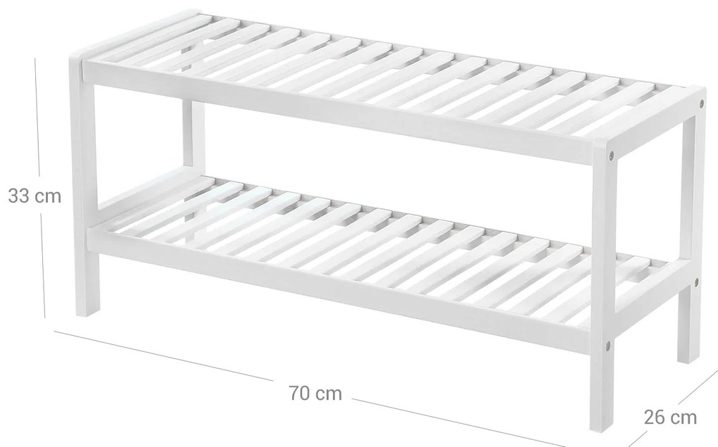Botník Simple 70 cm biely