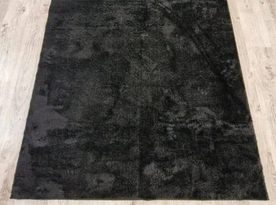 Huňatý koberec Plush Deluxe v antracitovej farbe – shaggy Rozmer: 60x100 cm