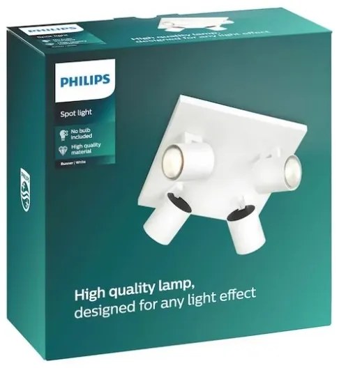 Philips 53094/31/12 - Bodové svietidlo RUNNER 4xGU10/20W/230V
