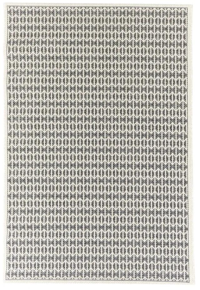 Čierny vonkajší koberec Floorita Stuoia, 130 × 190 cm