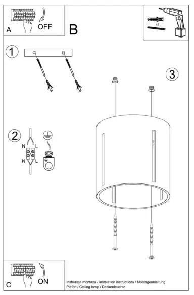 Stropné svietidlo INEZ 1xG9/40W/230V šedá