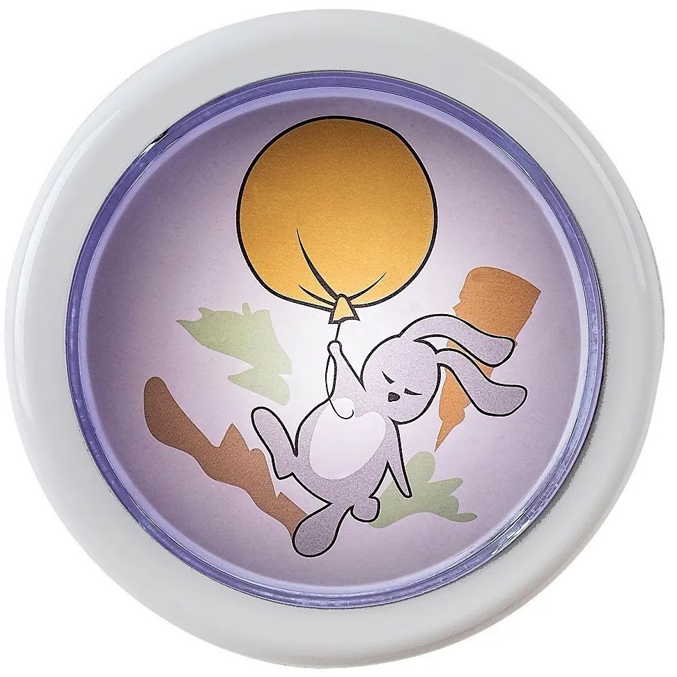 Rabalux 76073 detské push light nočné osvetlenie Hopply - zajačik a balón, 0,3W, 5lm, 6000K
