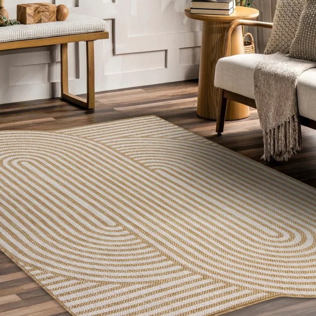 Koberec ORGANIC 2131 geometrický, krémový / naturálny