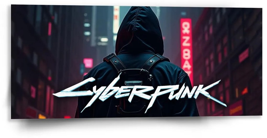 Sablio Obraz Cyberpunk 2077 Výhľad na mesto - 110x50 cm