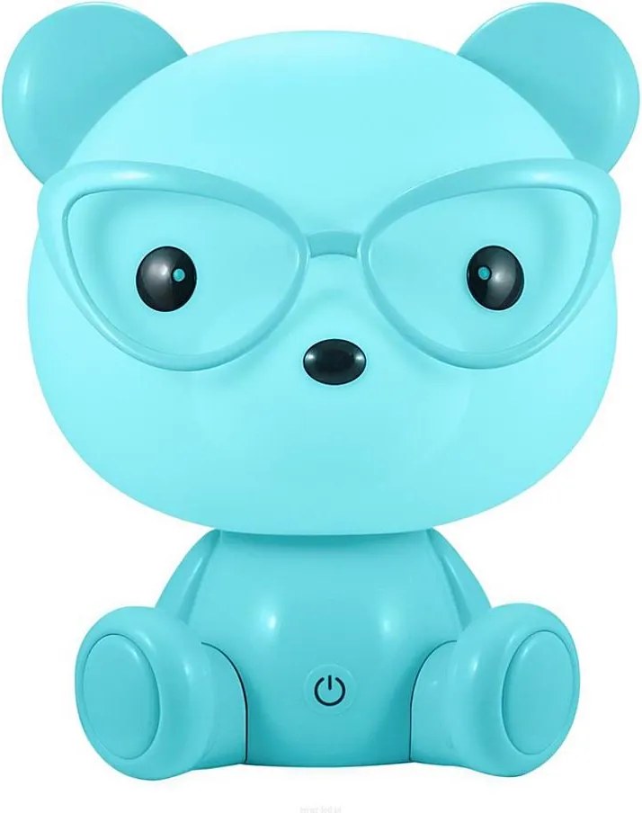 LED Stmievateľná detská nočná lampička LED/2,5W medveď modrý