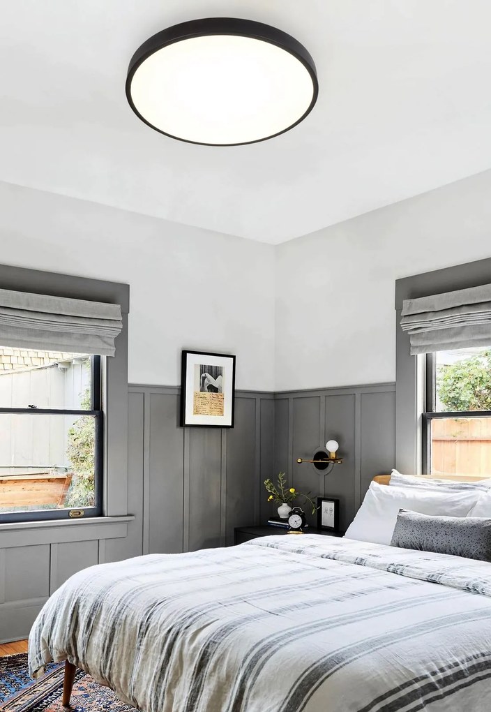 TOP LIGHT Svetlo nástenné-stropné Metal 40C RC, Čierna