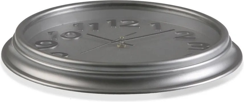 Sivé nástenné hodiny Versa In Time, ⌀ 32,7 cm