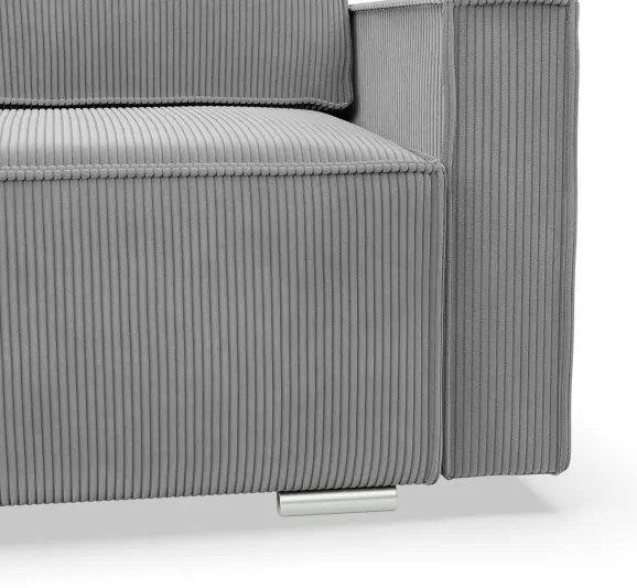 Trojmiestna rozkladacia sedačka NOTO svetlosivá