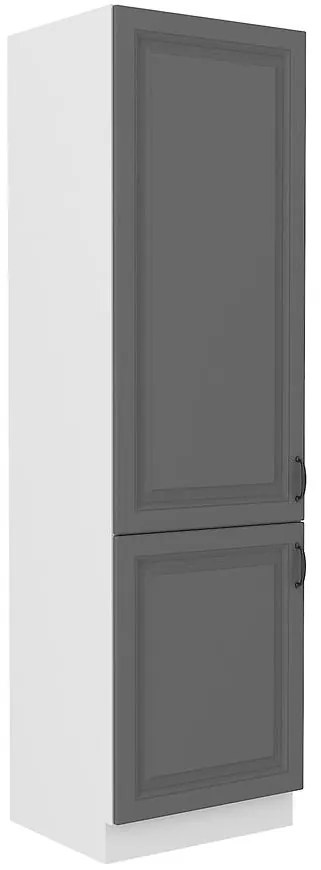 Kuchynská skrinka Stilo dustgrey/biely 60lo/210 2f