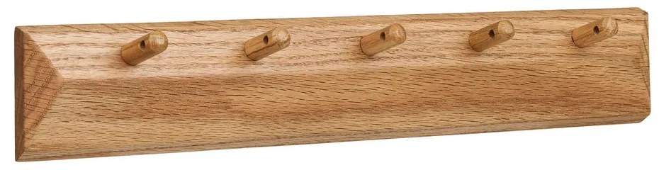 Nástenný vešiak z dubového dreva v prírodnej farbe 50 cm Barco – House Nordic