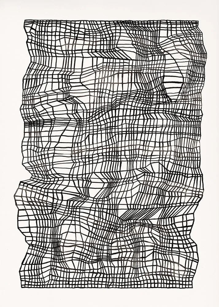 The Poster Club Plagát Timeline Black by Ana Frois 40x50