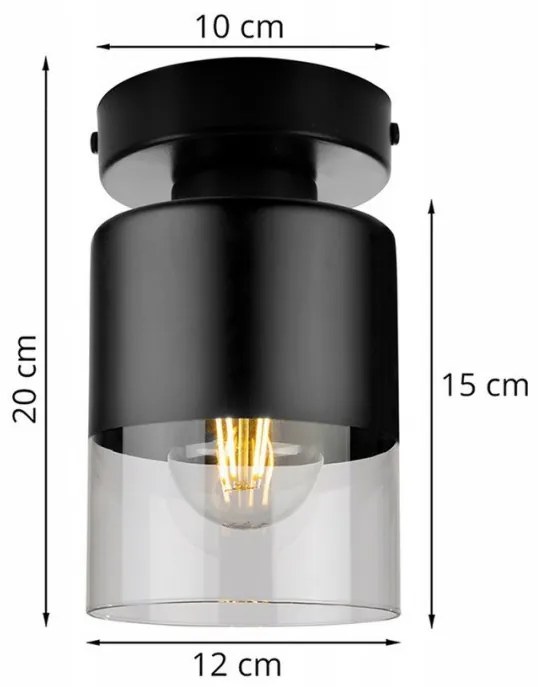 Minimalistické stropné svietidlo s výrazným tienidlom
