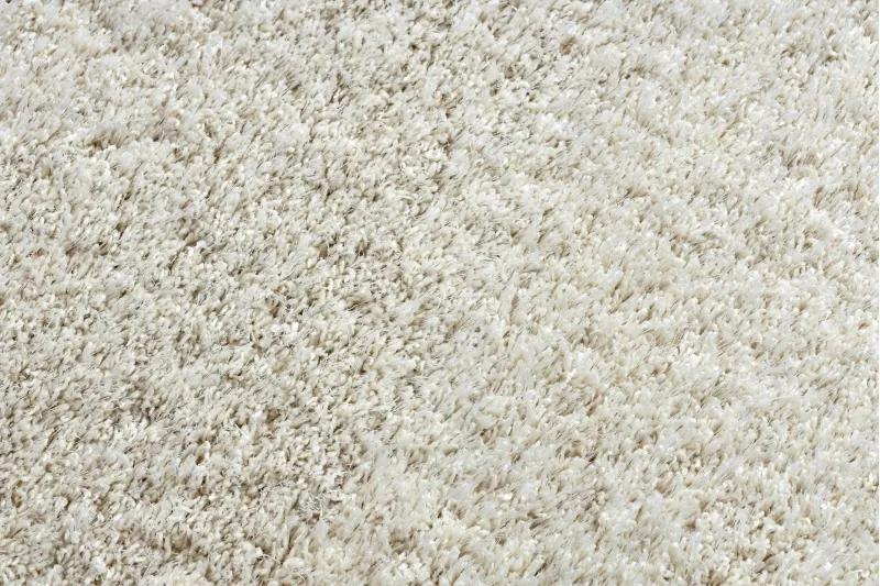 styldomova Bielo-krémový koberec shaggy narin P901 kruh