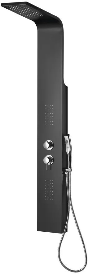 Sapho Sapho, JACOB sprchový panel 200x1500mm, čierna matná, WN683