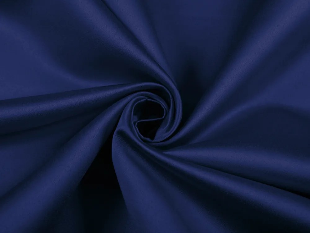 Biante Saténový behúň na stôl polyesterový Satén LUX-L039 Námornícka modrá 35x120 cm