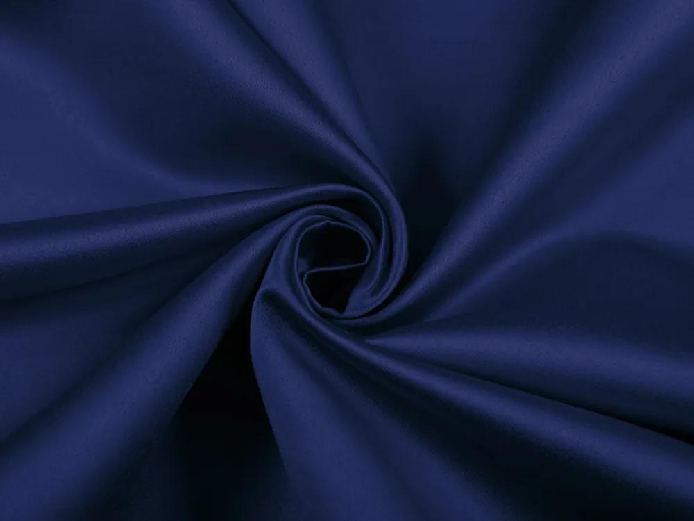 Biante Saténový oválny obrus polyesterový Satén LUX-L039 Námornícka modrá 120x200 cm