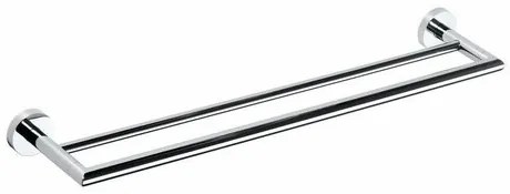 SAPHO XR401 X-Round dvojitý držiak na uteráky 65,5 cm, strieborná