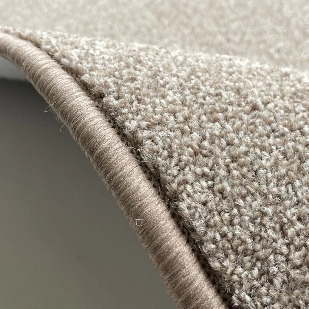 Kusový koberec Messina hnedá štvorec, 400x400, hnedá, obývacia izba, Vopi